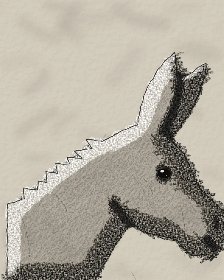 Sample illustration for the Charcoal drawing style