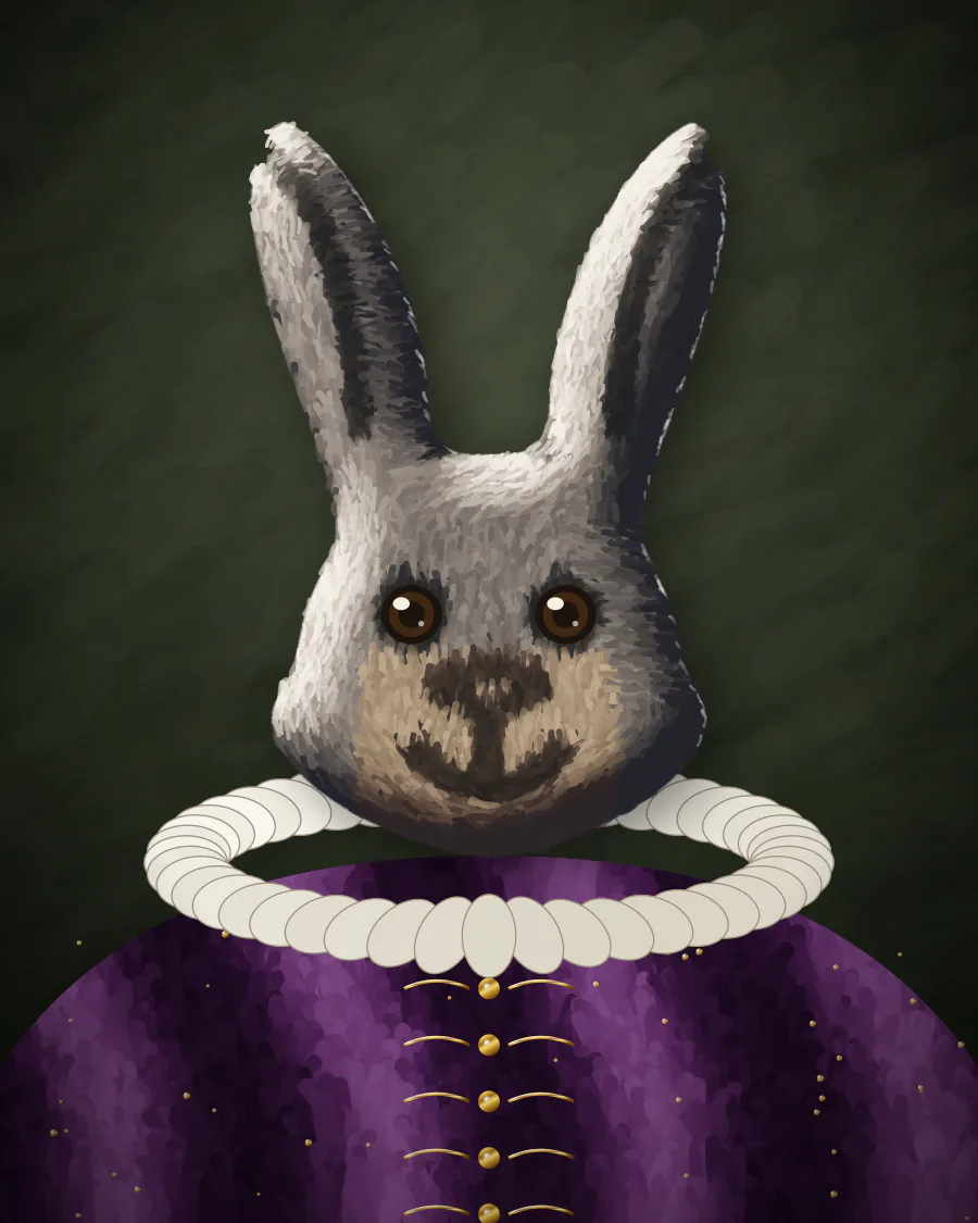 Sample historic costume pet portrait