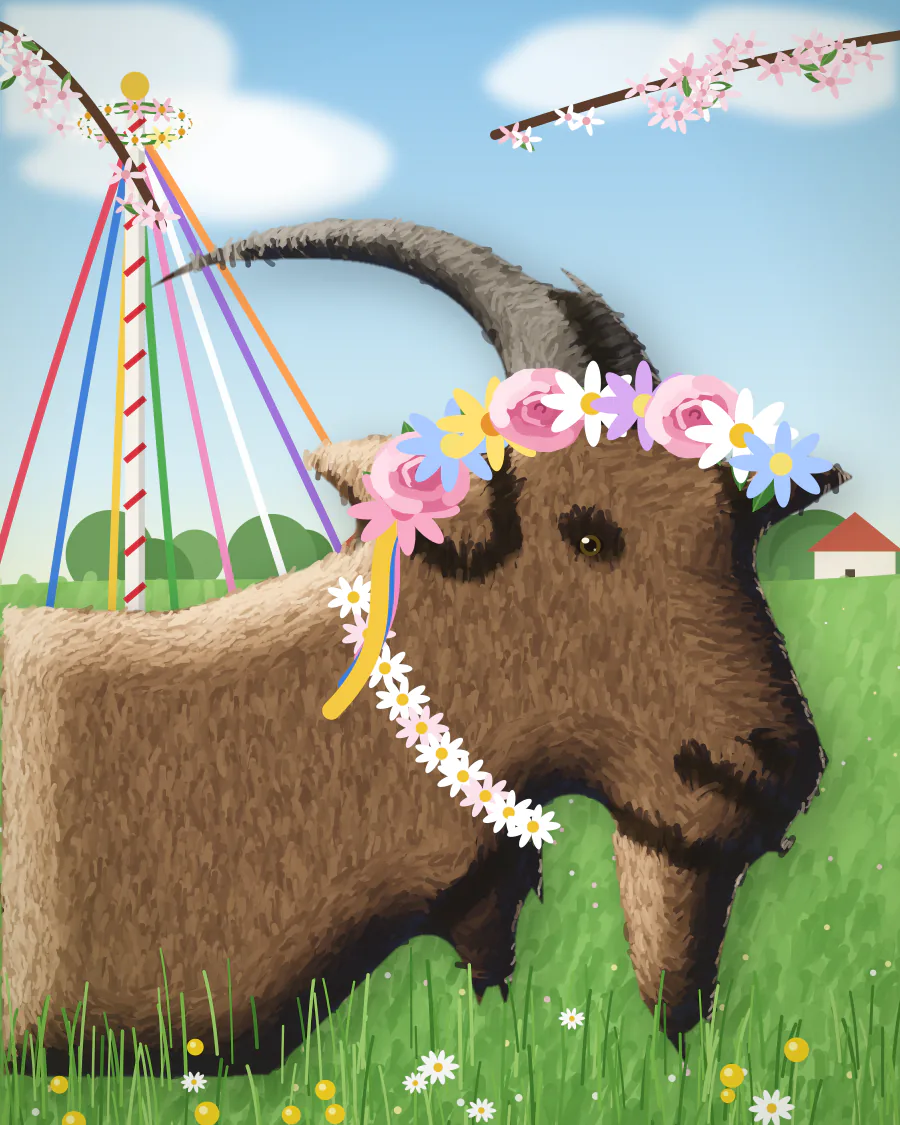 Sample may day flower crown pet portrait